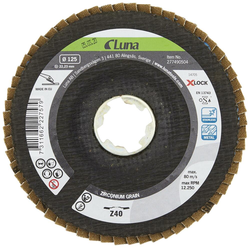 Krążek ścierny lamelowy X-LOCK P80 125 mm LUNA 277490702 1