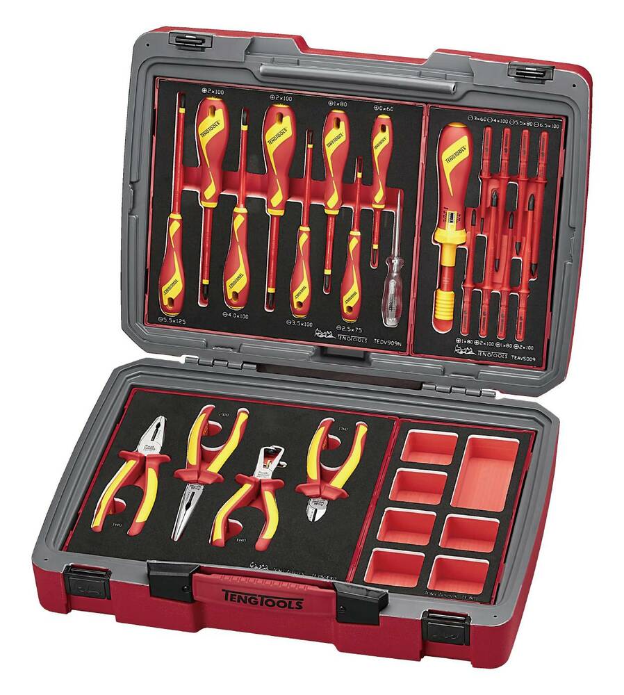 29-elementowy zestaw narzędzi VDE 1000V TC-6TE02 Teng Tools 285360103 1