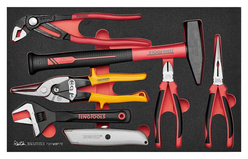 7-elementowy zestaw szczypiec i młotka TEFMBP7E Teng Tools 285370102 1