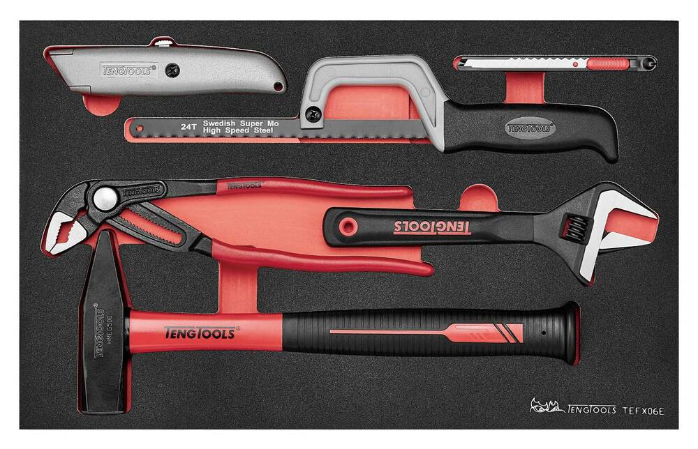 6-elementowy zestaw narzędzi dla hydraulików Teng Tool TEFX06E Teng Tools 285390100 1