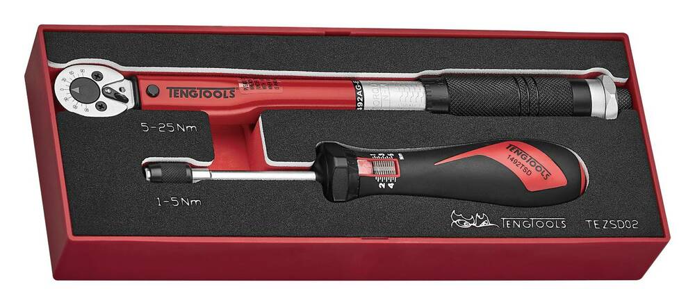 Zestaw narzędzi dynamometrycznych 1/4 TEZSD02 Teng Tools 285440103 1
