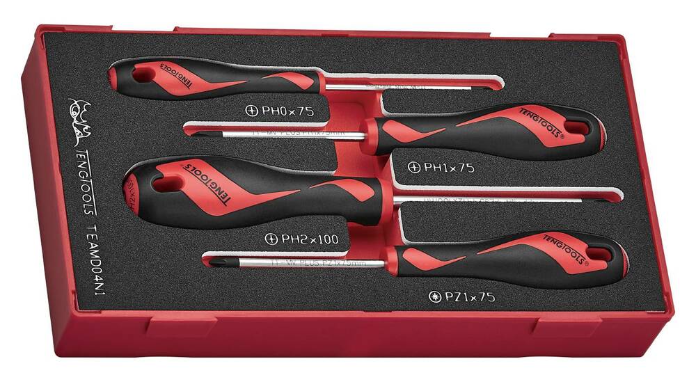 Zestaw wkrętaków krzyżowych TEAMD04N1 Teng Tools 285460101 1