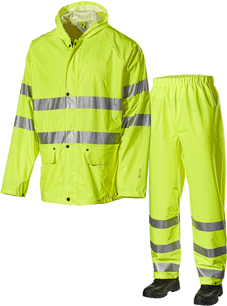Komplet przeciwdeszczowy Hi-Vis 2211PU żółty rozm.S L.Brador 800052487 1