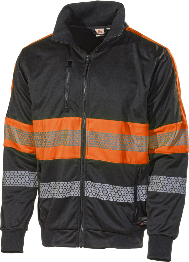 Bluza Hi-Vis 6112P czarna/pomarańczowa rozm.5XL L.Brador 800052648 1
