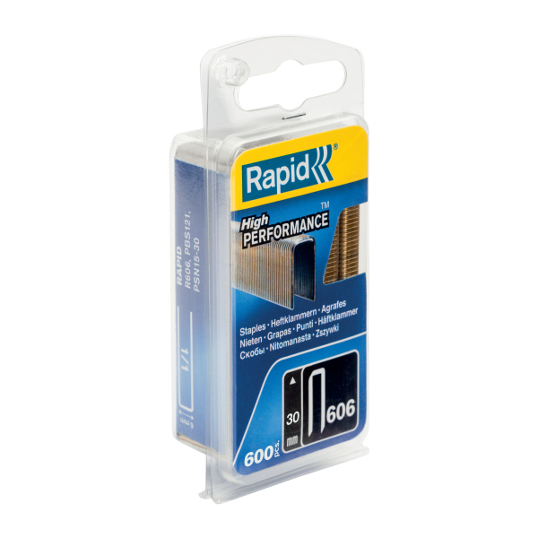 Zszywki Rapid z wąską koroną nr 606 (30 mm) - op. 600 szt. RAPID RAPID-40109532 1