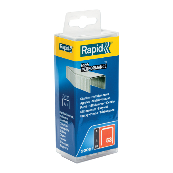 Zszywki Rapid z drutu cienkiego nr 53 (8 mm) - op. 5000 szt. RAPID-40303084 1