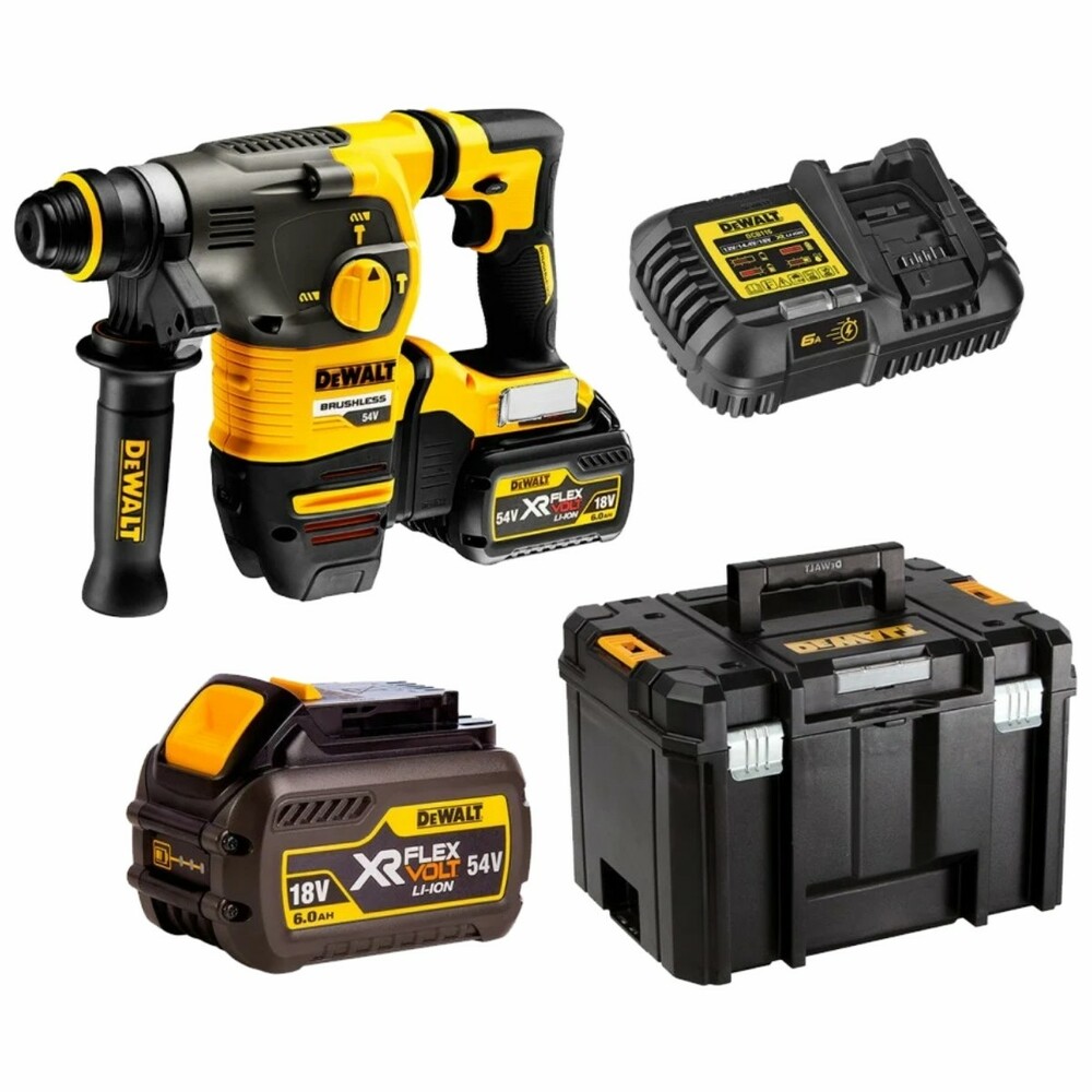 Młotowiertarka SDS+ 3,5 J 54V XR FLEXVOLT + walizka + 2x9Ah + ładowarka DeWalt DCH334X2-QW 1