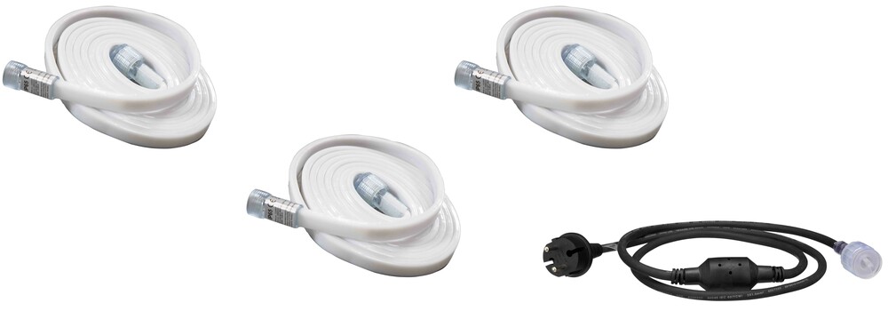 Taśma LED SUNLIT matowa 3 m - 3 szt. + kabel zasilający 1