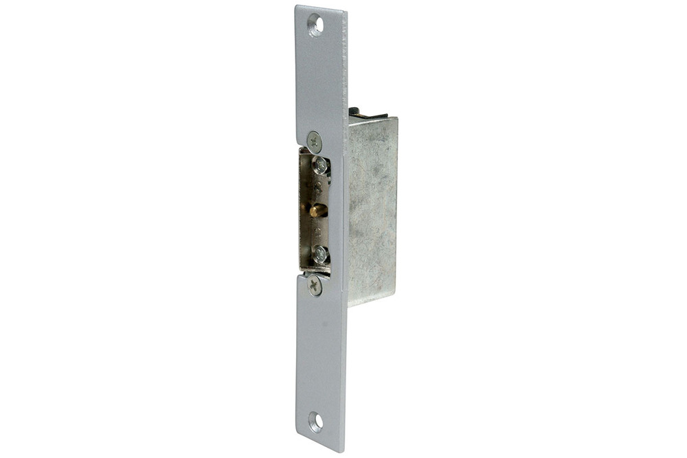 Elektrozaczep z pamięcią, 158x25mm 8-12 V AC lakierowany srebrny 1