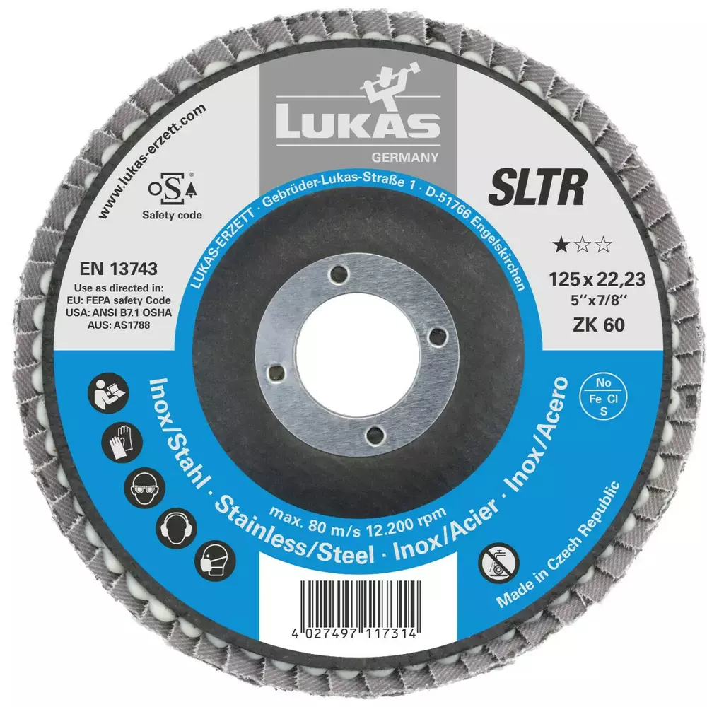 Lamelka tarcza listkowa 125 ZK 40 SLTR BASE-X Lukas A27181250401535 1