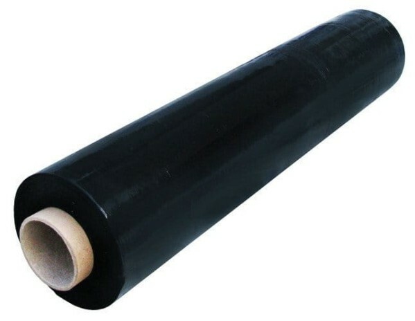 Folia stretch czarna 2,4kg 50cm 1