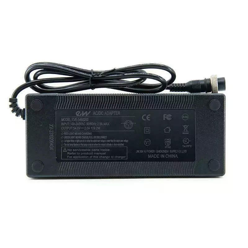Ładowarka 48V Premium (wyjście 54,6 V) 2A złącze Gx16  1