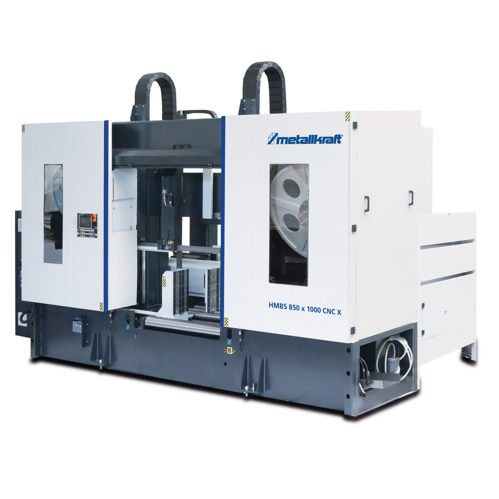 W pełni automatyczna dwukolumnowa pozioma piła taśmowa do metalu Metallkraft HMBS 850 x 1000 CNC X 1