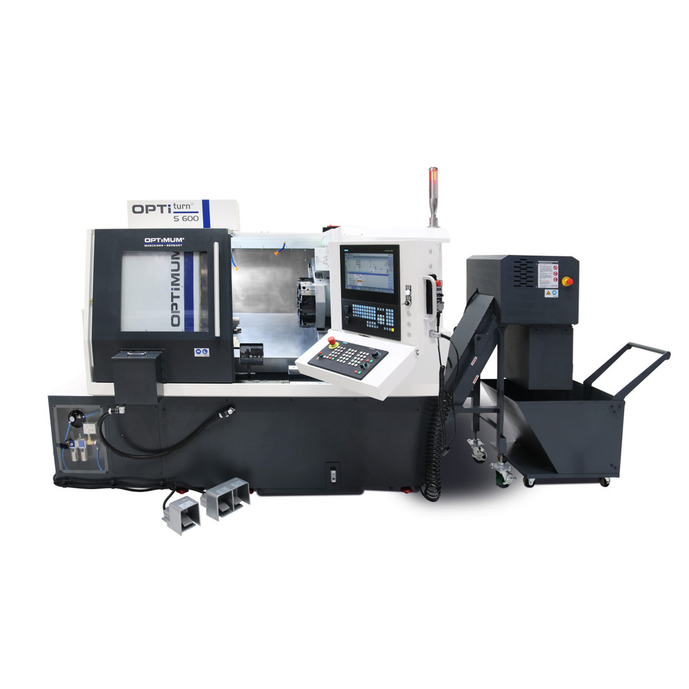 Tokarka CNC z pochyłym łożem Optimum OPTIturn S 600 1