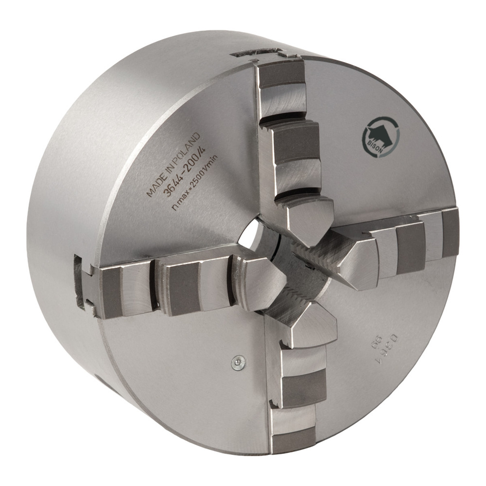 BISON uchwyt tokarski czteroszczękowy odlewany Optimum BISON Ø 125 mm DIN 6350 A2-3 1