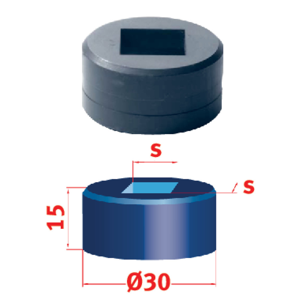 Kwadratowa matryca Metallkraft Nr 30 8,7 mm 1