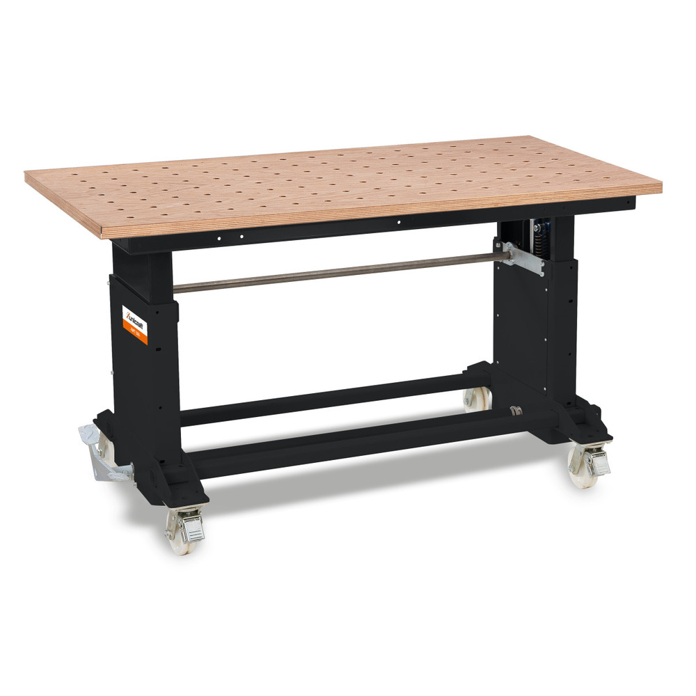 Arbeits- und Montagetisch mit Buche-Multiplex-Lochrasterplatte Holzkraft AMT 500 BL 1