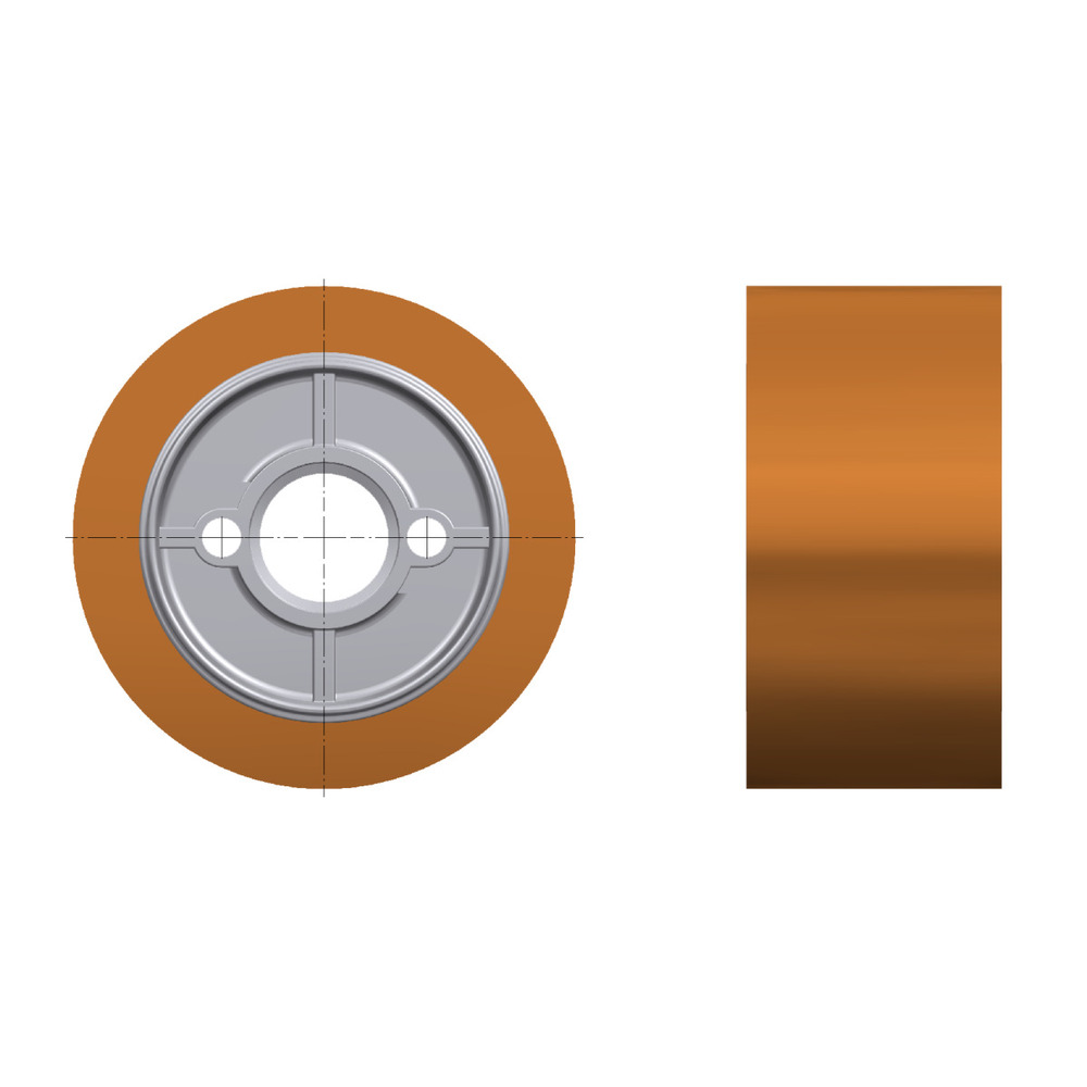 Rolka podająca Holzkraft Ø 118 mm, szerokość 50 mm dla chropowatych powierzchni 1