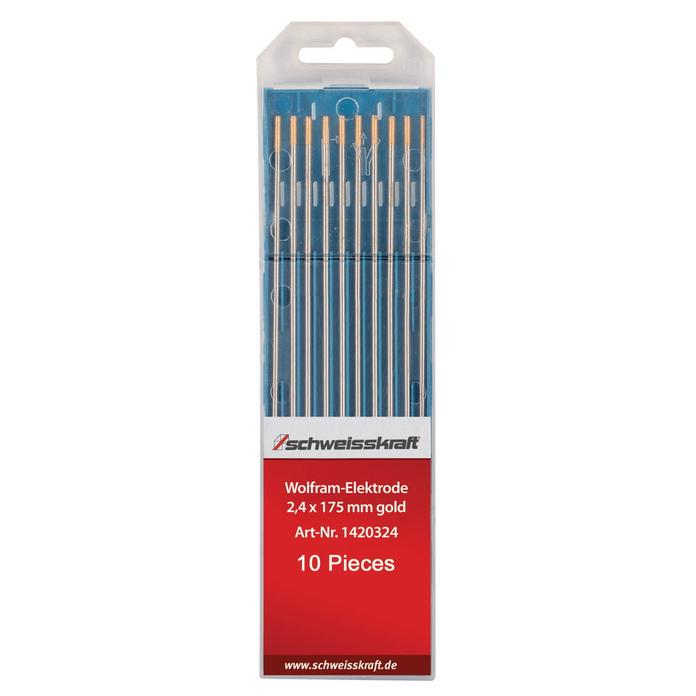 Elektroda wolframowa Schweisskraft WL 15 złoto (1,5% lantan LaO2) 3,2 x 175 mm 1