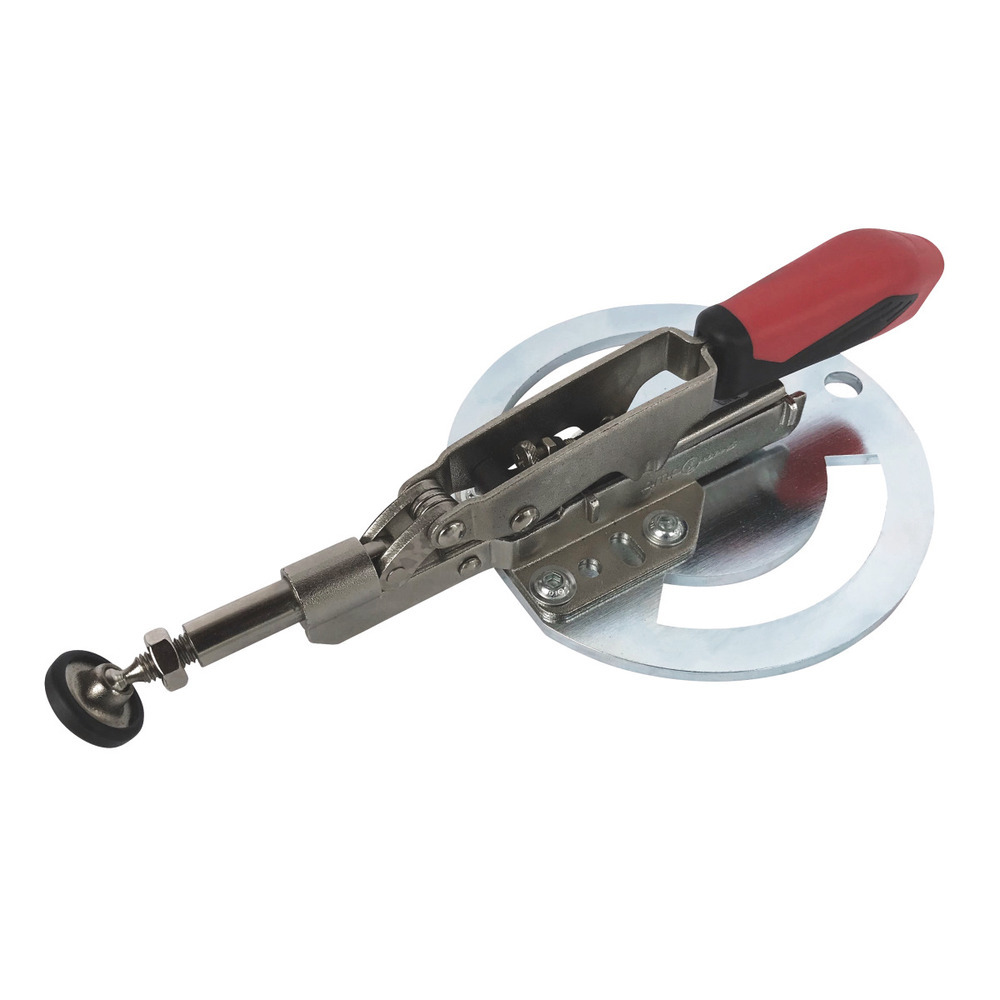 Zacisk poziomy z okrągłą płytą adaptera, zamknięty Schweisskraft Długość 253 mm, zakres mocowania 0 - 35 mm 1
