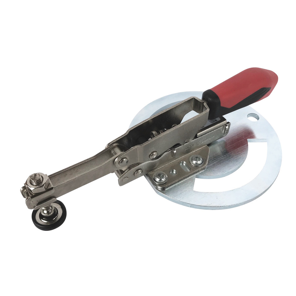Zacisk pionowy z okrągłą płytą adaptera, zamknięty Schweisskraft Długość 173 mm, zakres zacisku 0 - 35 mm 1