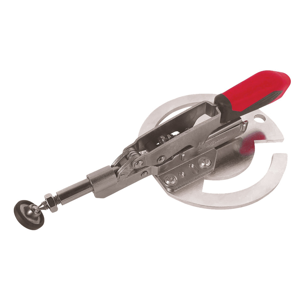Zacisk poziomy z okrągłą płytą adaptera, otwarty Schweisskraft Długość 253 mm, zakres mocowania 0 - 35 mm 1