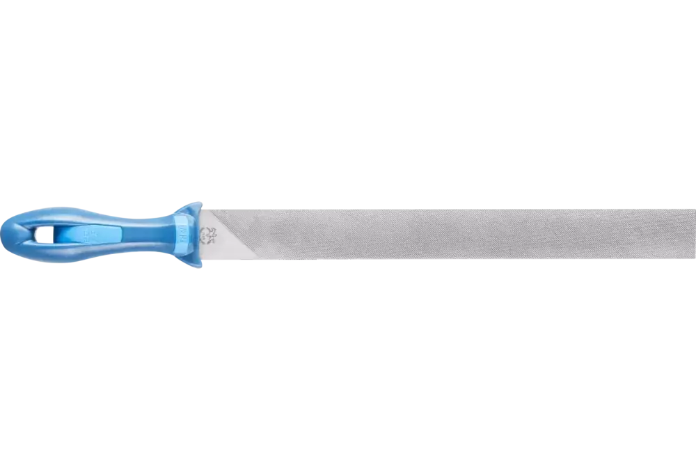 Pilnik PLUS z uchwytem płaski 300 mm, specjalne nacięcie zmniejsza zapychanie się pilnika 1