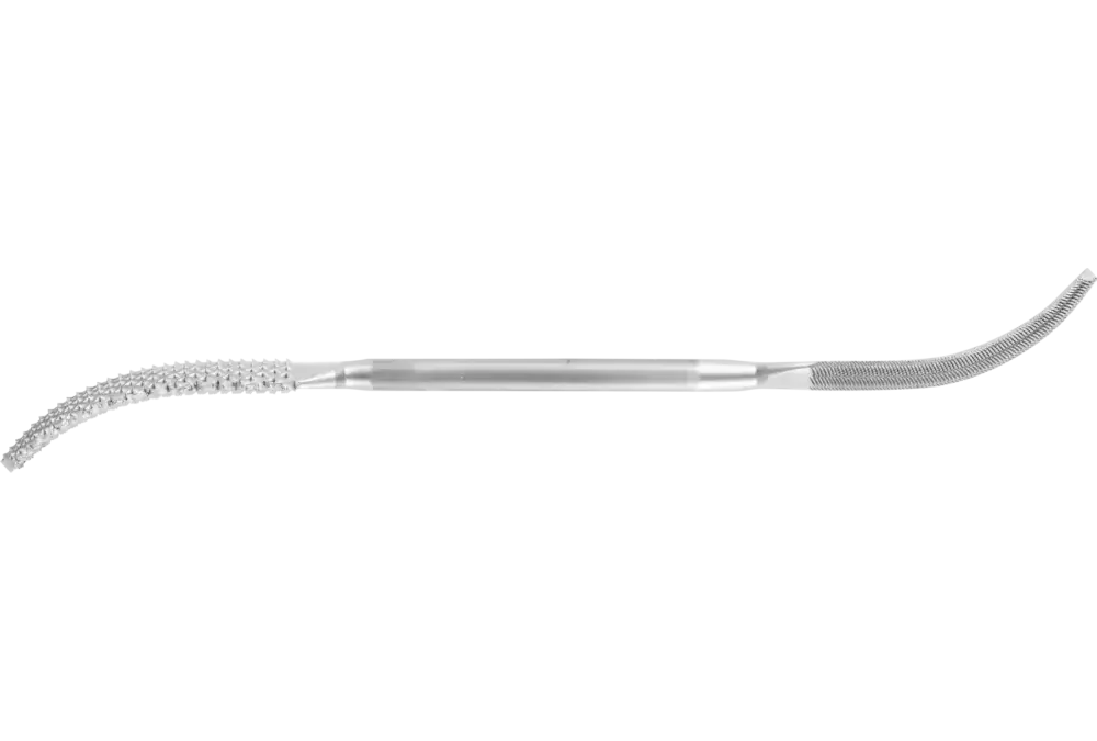 Pilniko-tarnik wygięty półokrągły 250 mm nacięcie pilnika 2 / nacięcie tarnika 2 do wielu materiałów 1