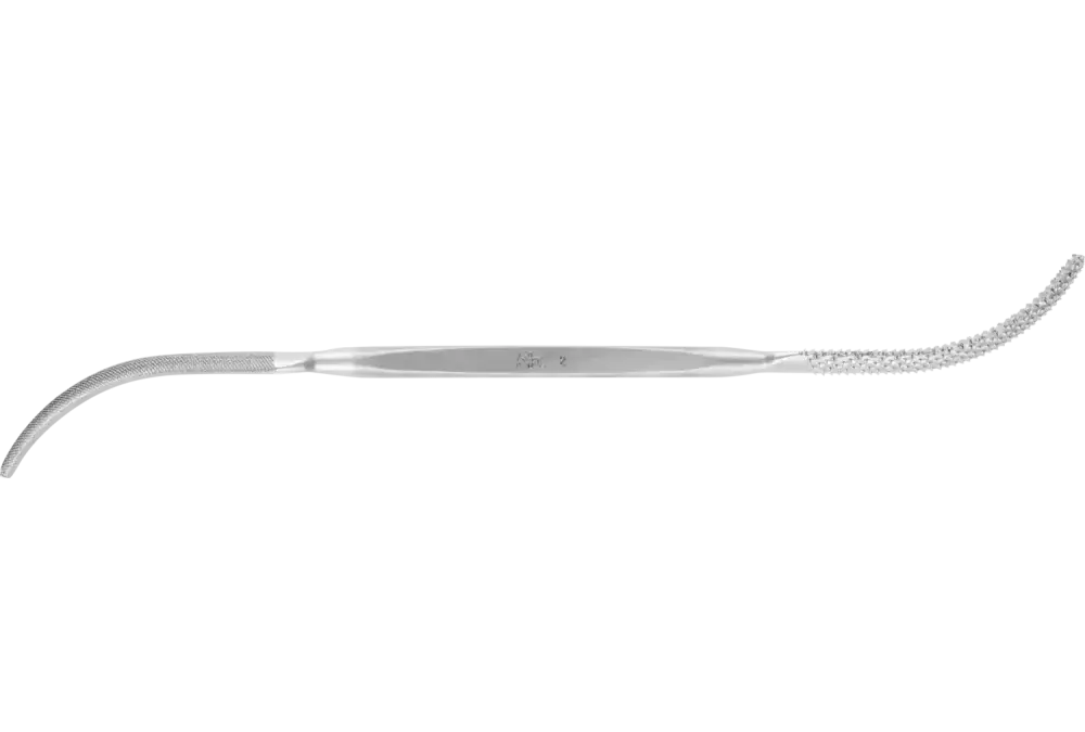 Pilniko-tarnik rzeźbiarski półokrągły 200 mm nacięcie pilnikowe2/nacięcie raszplowe2 uniwersalny do materiałów miękkich 1