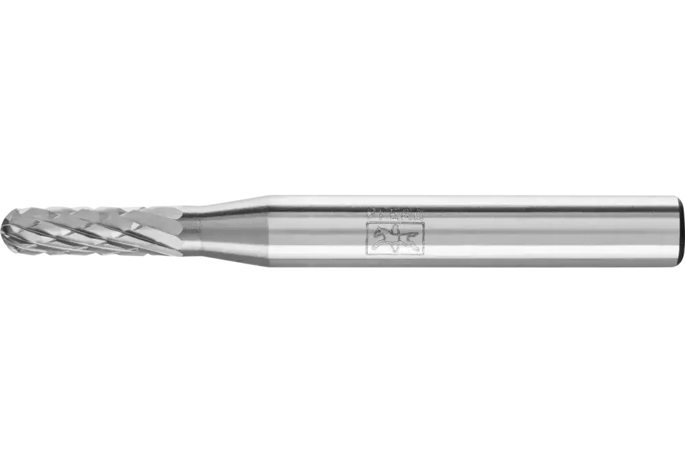Trzpień frezarski ze stopów twardych kształt kulisto-walcowy WRC Ø 04 × 13 mm trzpień Ø 6 mm Z4 uniwersalne średnio drobne 1