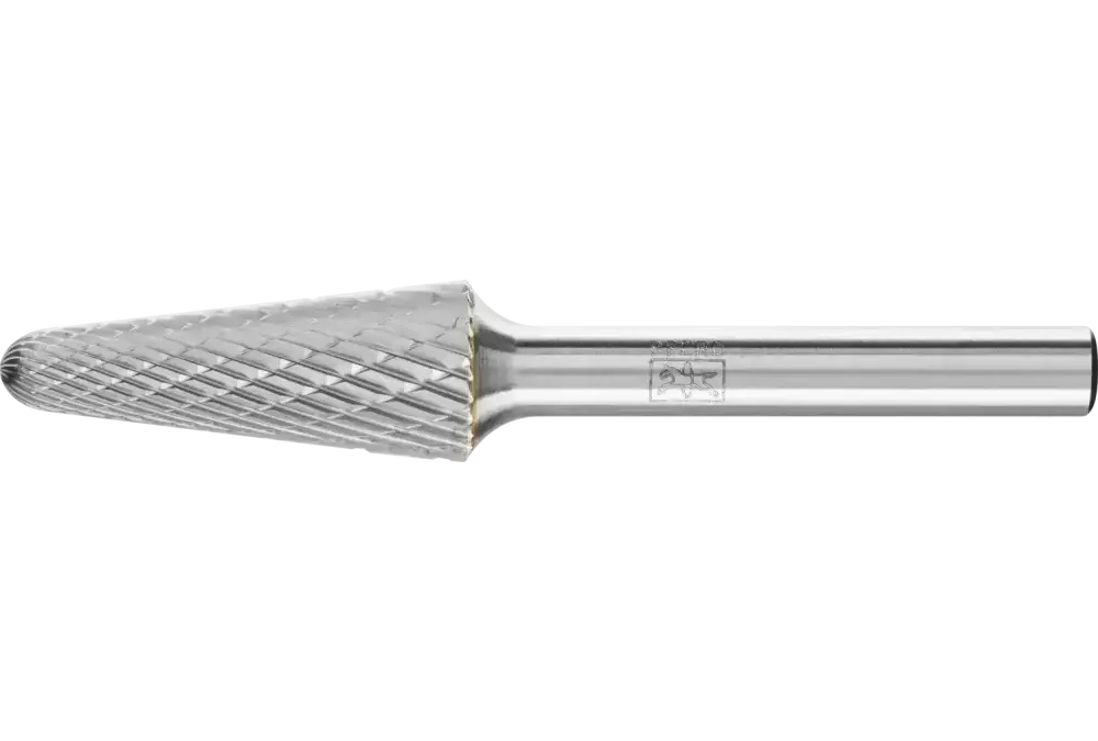 Trzpień frezarski ze stopów twardych kształt stożkowy KEL Ø 12 × 30 mm trzpień Ø 6 mm Z3P uniwersalne średnie krzyżowe 1