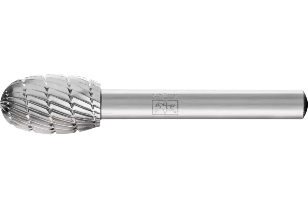 Trzpień frezarski HSS o kształcie kropli O Ø 12 × 20 mm trzpień Ø 6 mm Z 3 uniwersalne średnio drobne z wiórołamaczem 1