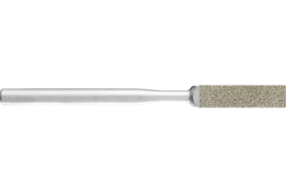 Pilniki diamentowe do pilnikarek ręcznych, kwadratowe 4,0 × 4,0 × 50 mm, trzpień Ø 3 mm D126 (średni), komplet 1