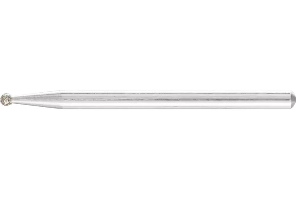 Diamentowa ściernica stożkowa Ø 2,0 mm, trzpień Ø 3 mm D126 (średnia) do grawerowania i usuwania gratów 1