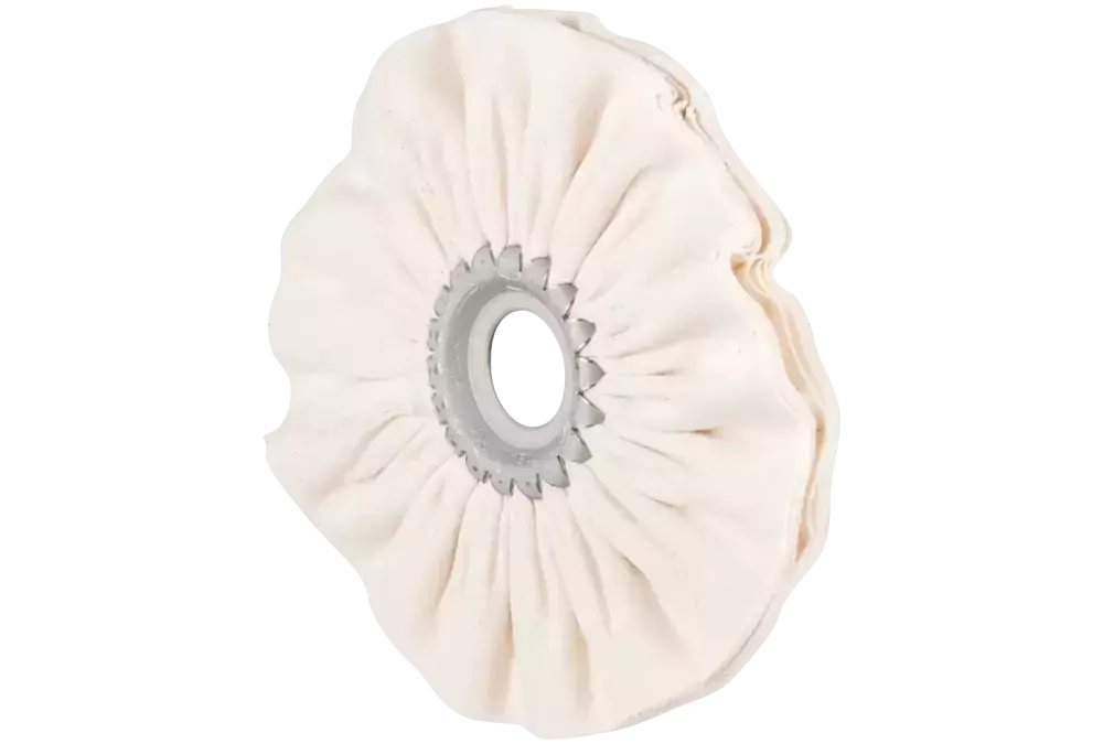Pierścień tkaninowy TR miękki Ø 125 × 10 mm otwór Ø 20 mm do polerowania na wysoki połysk z dodatkiem pasty polerskiej 1
