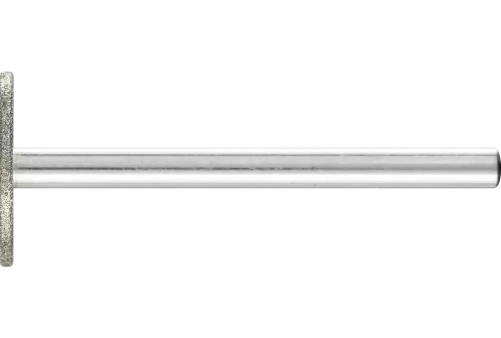 Diamentowa ściernica trzpieniowa cylindryczna wąska Ø14 × 1,0 mm, trzpień Ø3 mm D91 (drobna) do szlifowania rowków 1