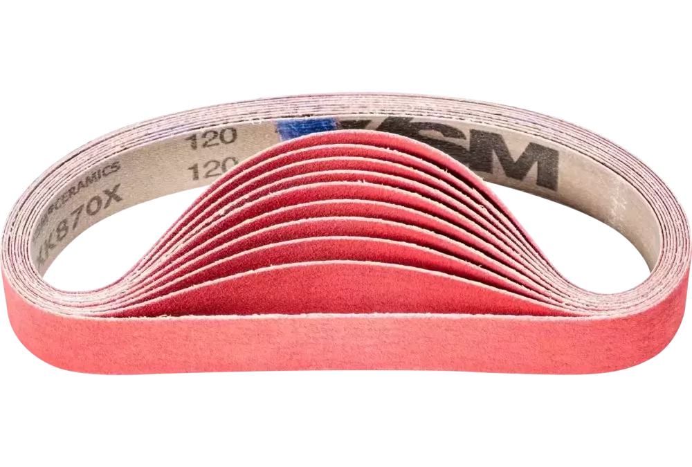 Taśma ścierna z ziarnem ceramicznym BA 30 × 533 mm CO-COOL120 do szlifowania stali nierdzewnej szlifierką taśmową do rur 1
