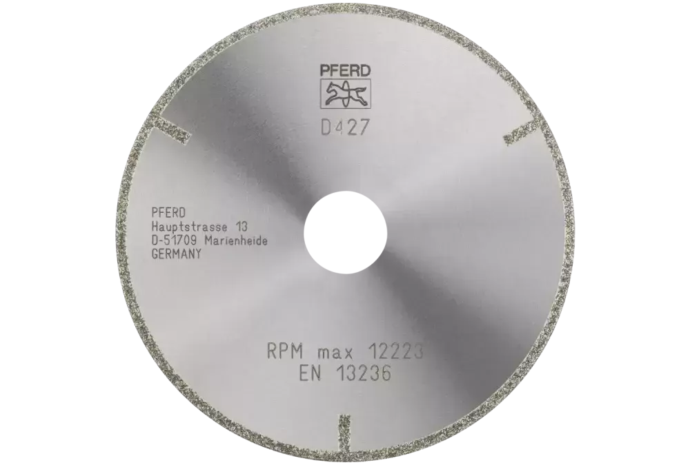 Diamentowa ściernica do przecinania D1A1R 125 × 2,0 × 22,23 mm D427 (zgrubna) z segmentem ochronnym do TWS/CFRP 1