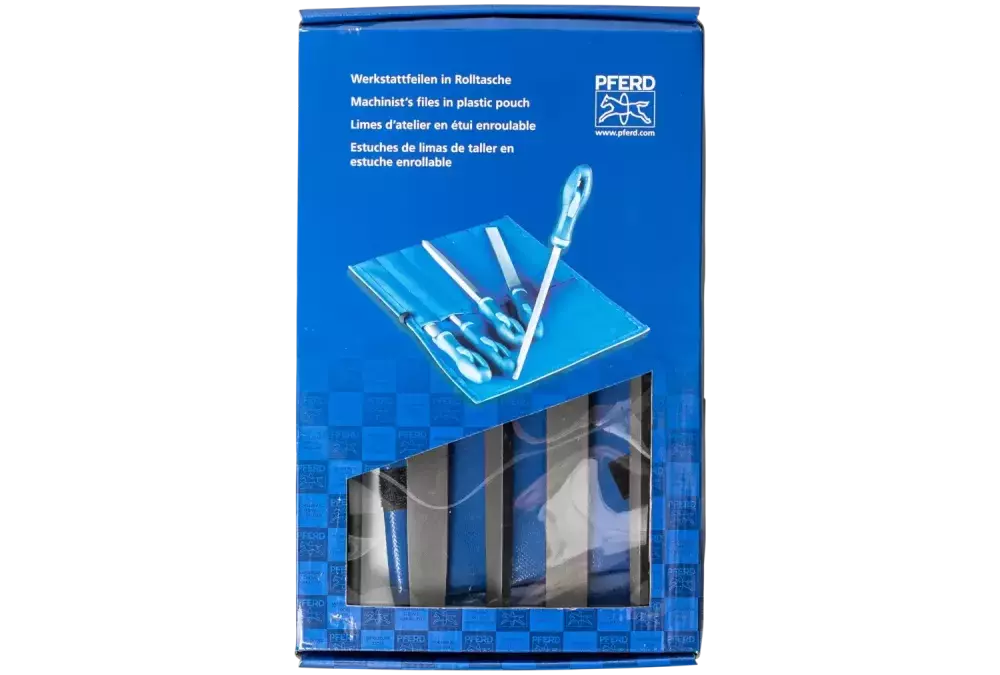 Zestaw pilników warsztatowych WRU 5-cz. w zwijanym etui 250 mm nacięcie 3 do obróbki precyzyjnej, wygładzania 1
