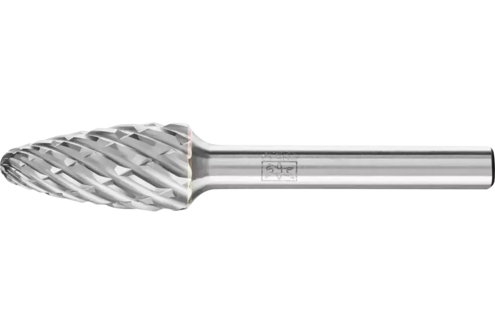 Wysokowydajny trzpień frezarski ze stopów twardych STEEL kształt drzewa RBF Ø 12 × 25 mm trzpień Ø 6 mm do stali 1