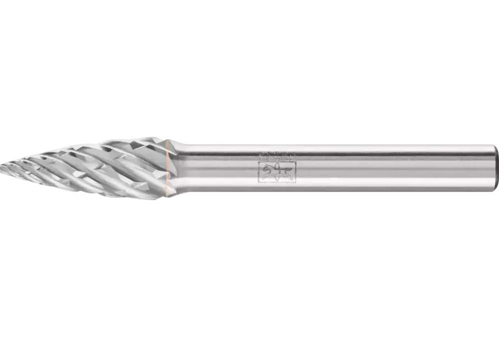 Wysokowydajny trzpień frezarski ze stopów twardych STEEL kształt pocisku SPG Ø 08 × 20 mm trzpień Ø 6 mm do stali 1