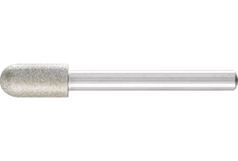 Diamentowa ściernica kulisto-walcowa Ø 10,0 mm, trzpień Ø 6 mm D126 (średnia), doskonała do pracy ręcznej 1