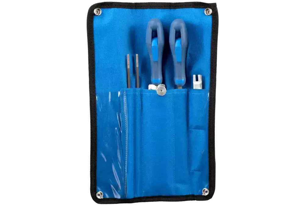 Zestaw do ostrzenia pił łańcuchowych 4,0 mm 5/32" do podziałki łańcucha 1/4" oraz 3/8" Low Profile w zwijanym etui 1