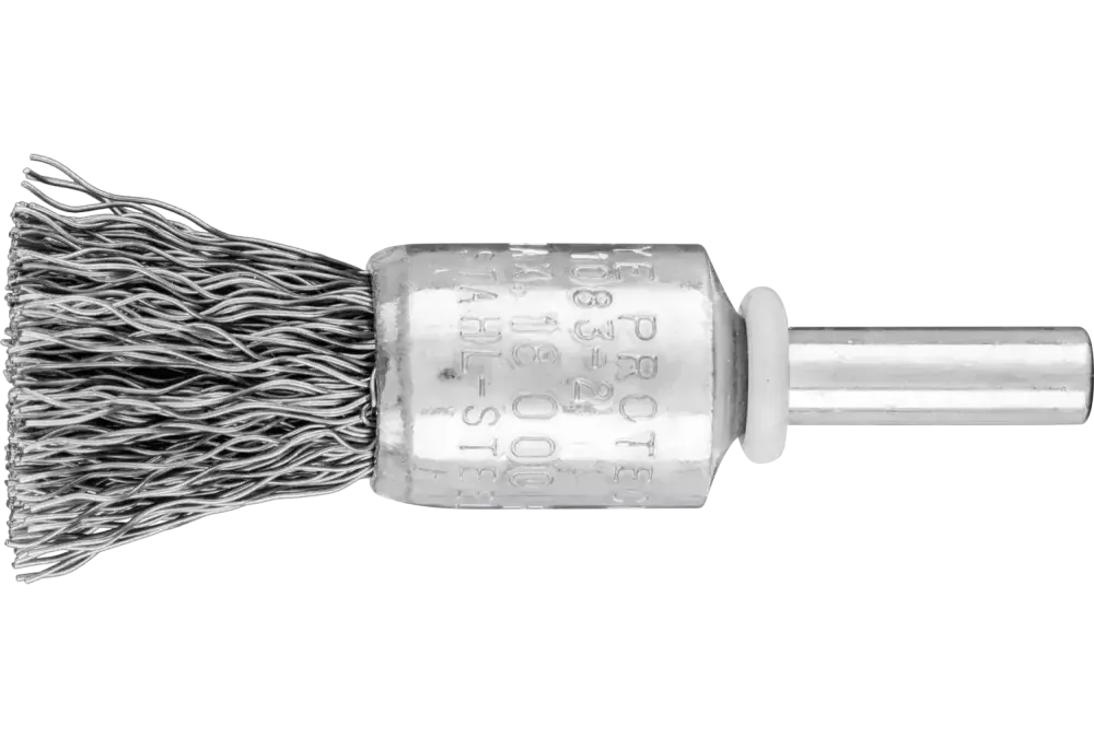 Niepleciona szczotka-pędzelek POS PBU Ø15 mm trzpień Ø6 mm drut stalowy Ø0,35 1