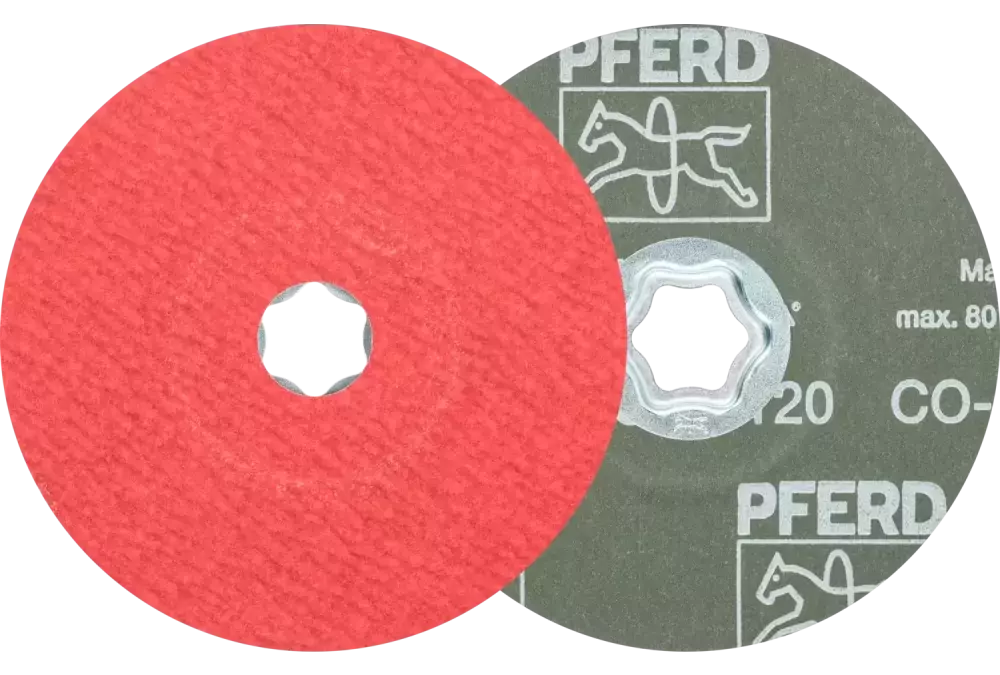 Tarcza fibrowa z ziarnem ceramicznym COMBICLICK Ø 125 mm CO-COOL120 do stali szlachetnej 1