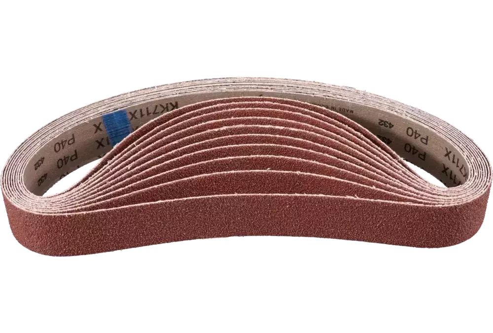 Taśma szlifierska BA Korund 40 × 820 mm A40 do uniwersalnego zastosowania ze szlifierką taśmową do szlifowania rur 1