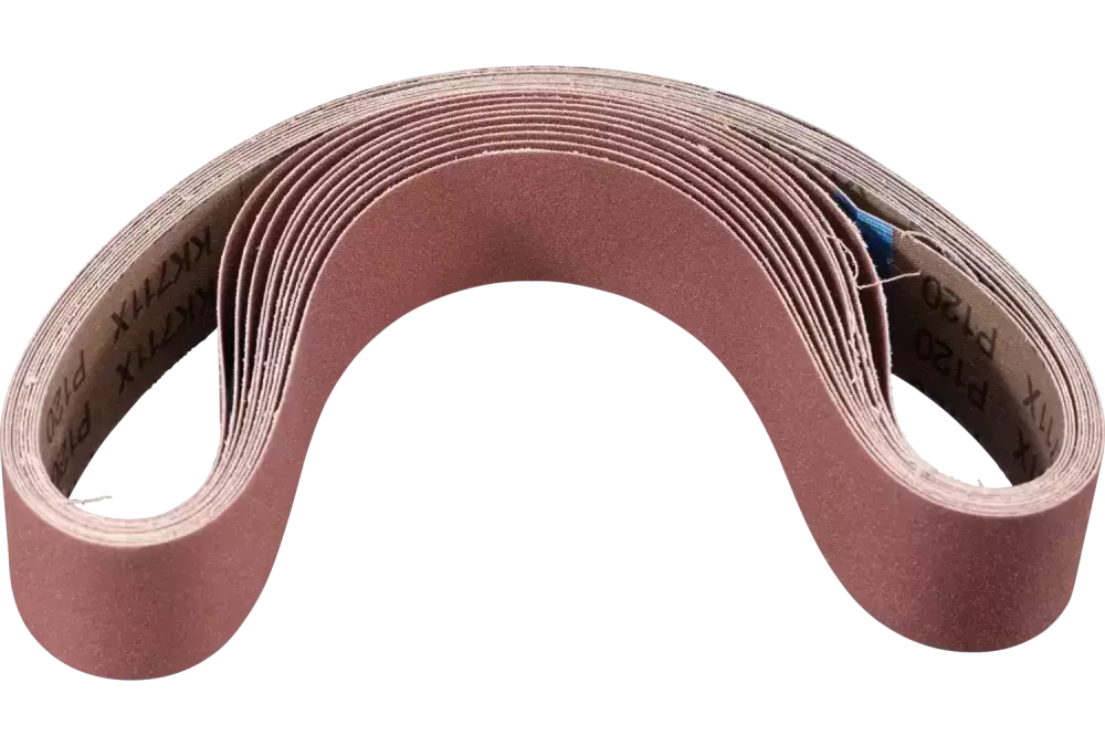 Taśma szlifierska BA Korund 40 × 820 mm A120 do uniwersalnego zastosowania ze szlifierką taśmową do szlifowania rur 1