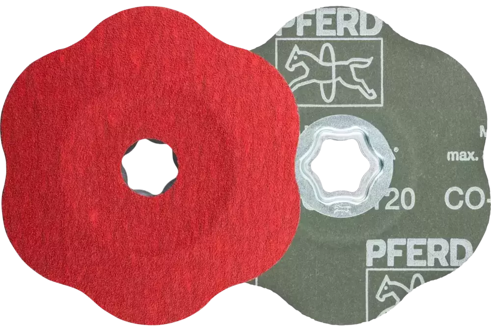 Tarcza fibrowa z ziarnem ceramicznym COMBICLICK Ø125 mm CO-COOL120 CONTOUR do konturów 1