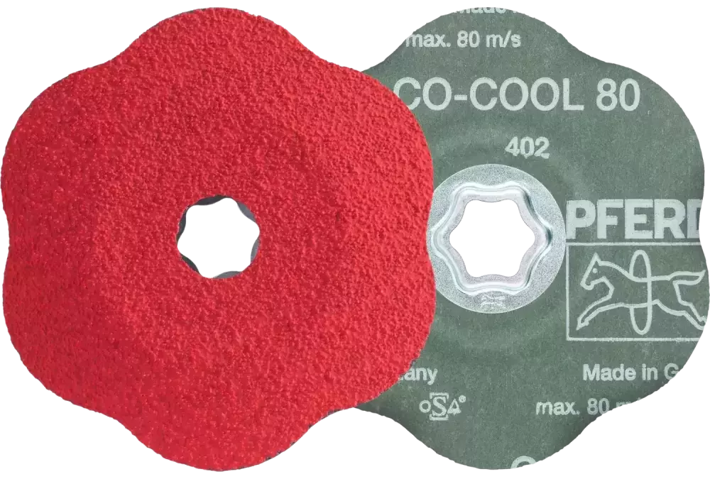 Tarcza fibrowa z ziarnem ceramicznym COMBICLICK Ø125 mm CO-COOL80 CONTOUR do konturów 1
