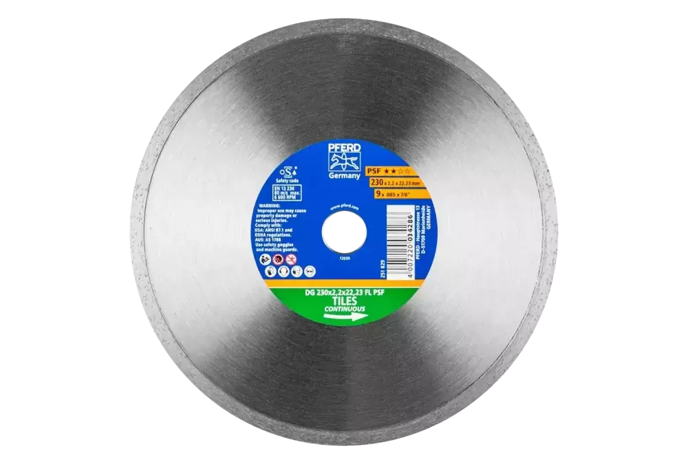 Diamentowa ściernica do przecinania DG FL 230 × 2,2 × 22,23 mm PSF do cięcia glazury, wysoka jakość cięcia 1